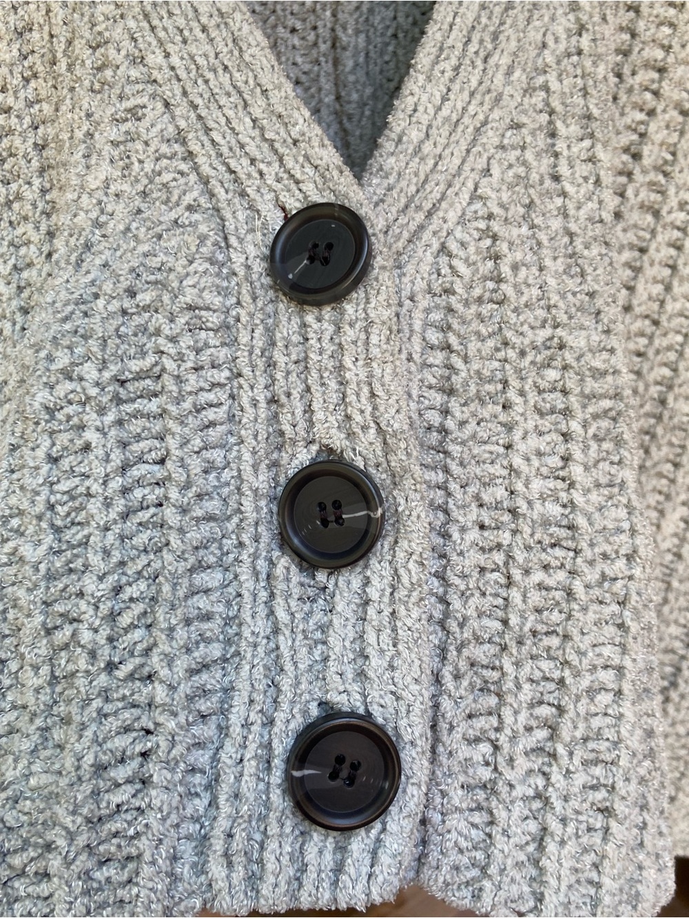 Urban Outfitters Cropped Knit Cardigan Sweater - Small Light Green - Picture 4 of 10